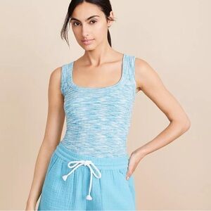 Lou & Grey Spacedye Ribbed Bra Top Tank